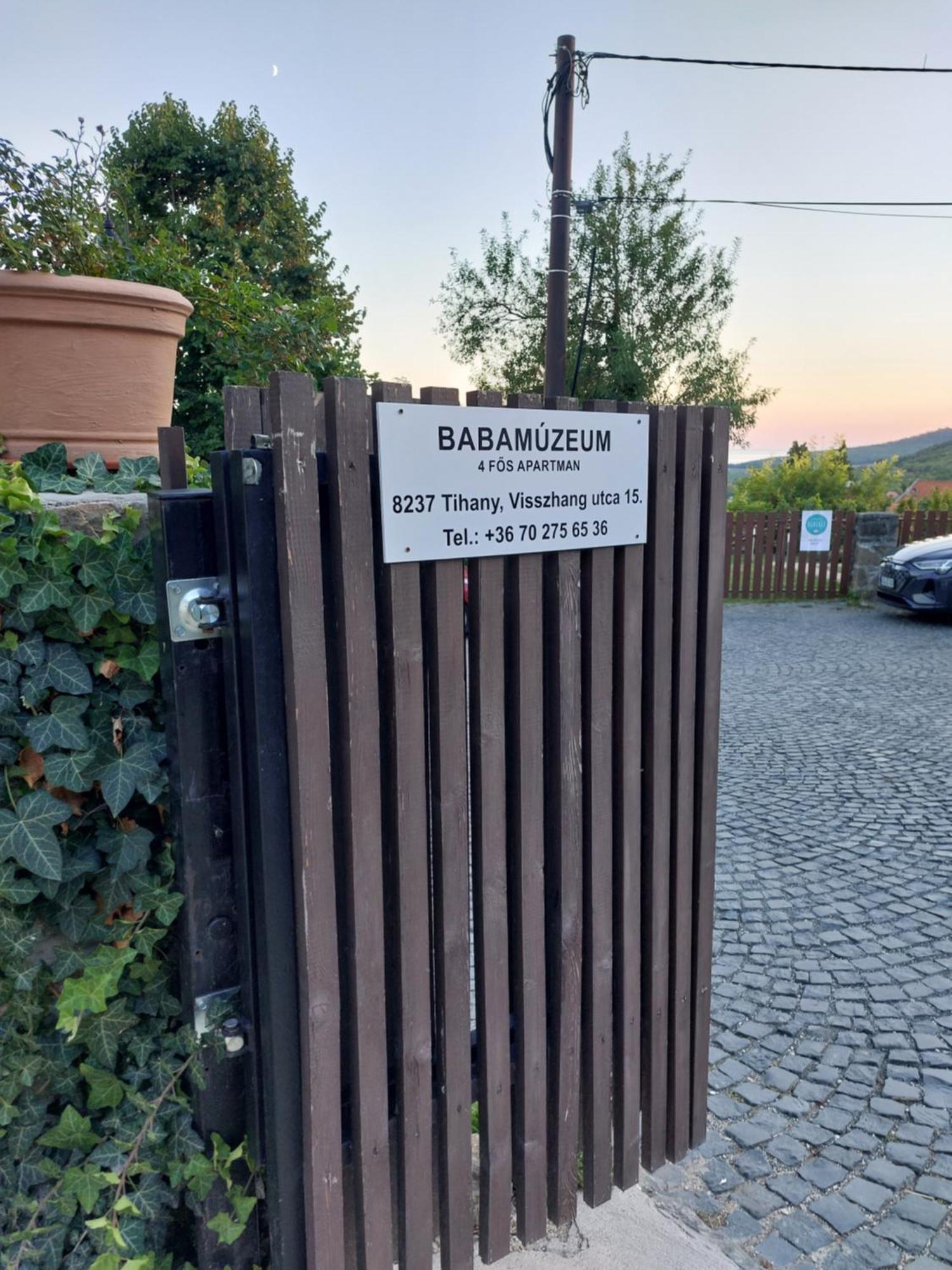 Babamuzeum Apartman Tihany Esterno foto